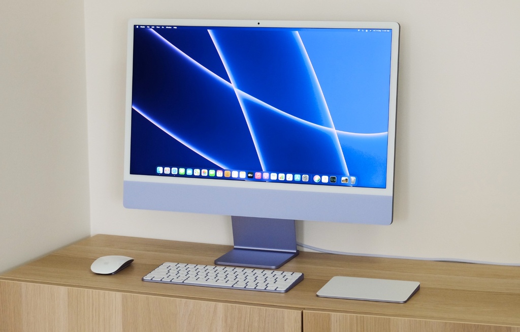 Apple iMac 24" 4.5K M1 Chip 8-Core GPU Magic Keyboard with Touch ID 8GB/512GB